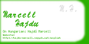 marcell hajdu business card